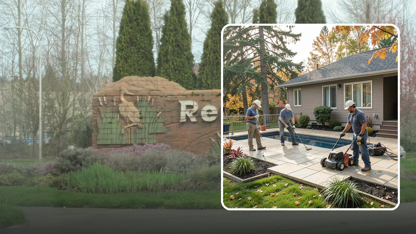 Travertine Paver Installation in Renton, King County, WA - Cool, comfortable travertine pavers with a naturally slip-resistant surface, ideal for Northwest pool decks and shaded patios.