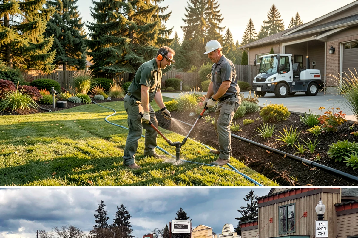 Travertine Paver Installation in Roy, Pierce County, WA - Best installed in the dry summer months so bedding stays dry and sealer cures fully ahead of the rainy season.