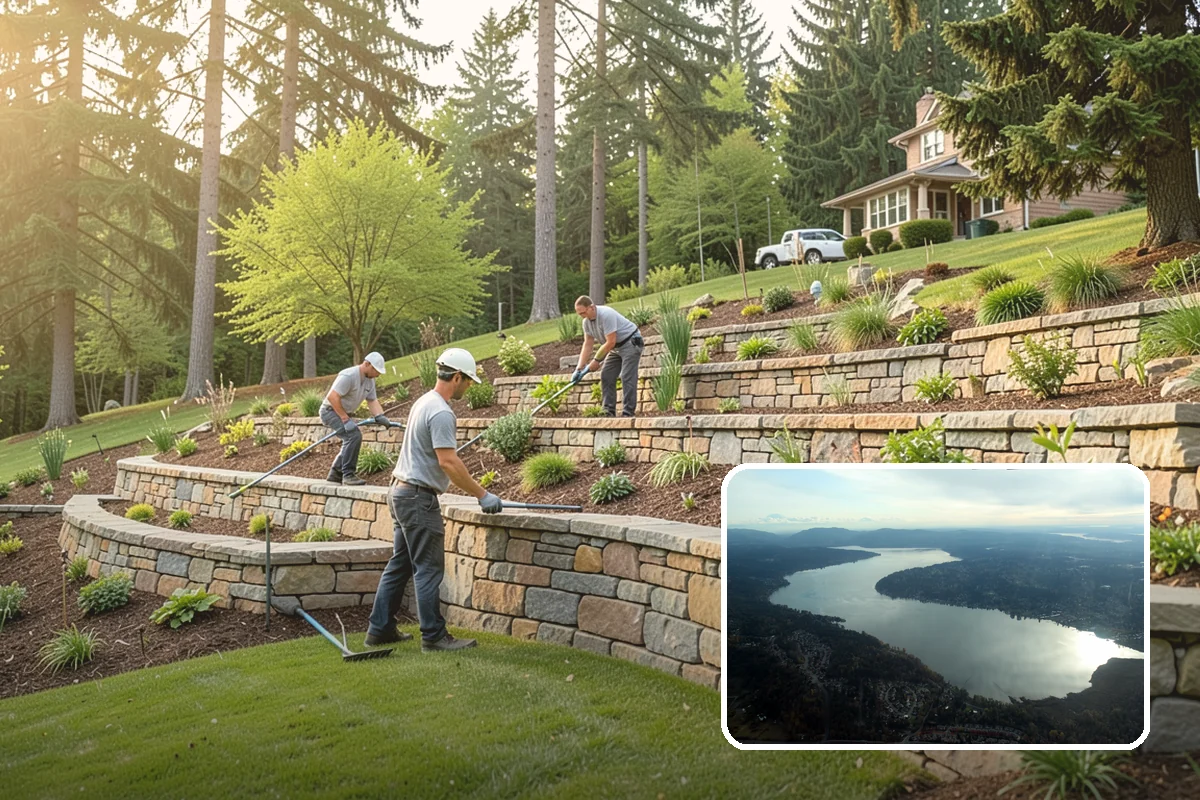 Travertine Paver Installation in Sammamish, King County, WA - Stays cool underfoot even in summer sun