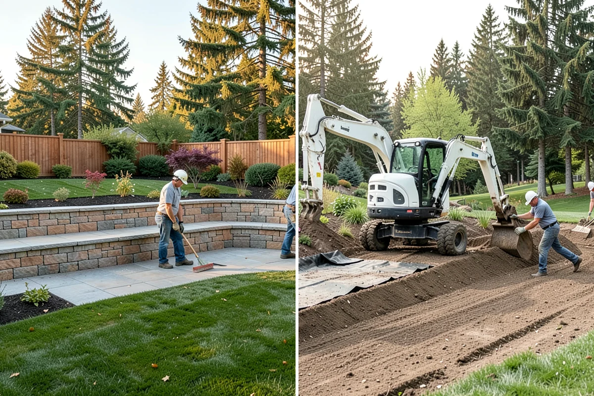 Travertine Paver Installation in SeaTac, King County, WA - Evaluate drainage and confirm paver finish