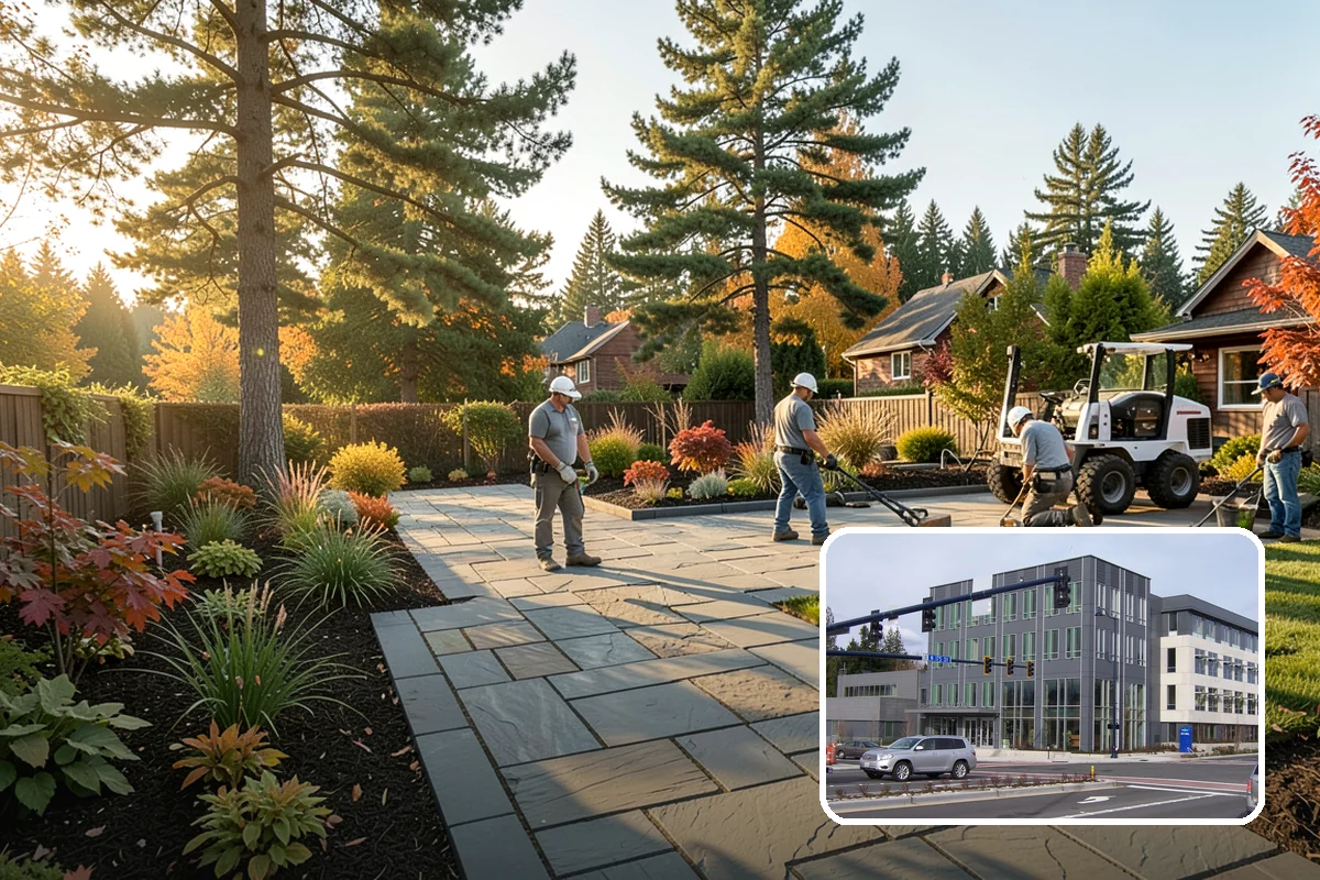 Travertine Paver Installation in Shoreline, King County, WA - Stays cool underfoot even in summer sun