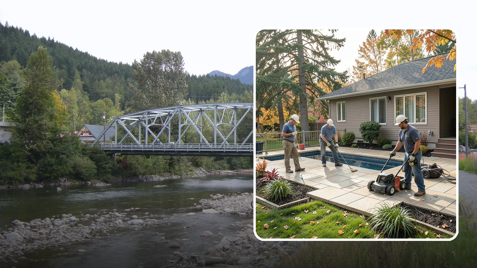 Travertine Paver Installation in Skykomish, King County, WA - Cool, comfortable travertine pavers with a naturally slip-resistant surface, ideal for Northwest pool decks and shaded patios.