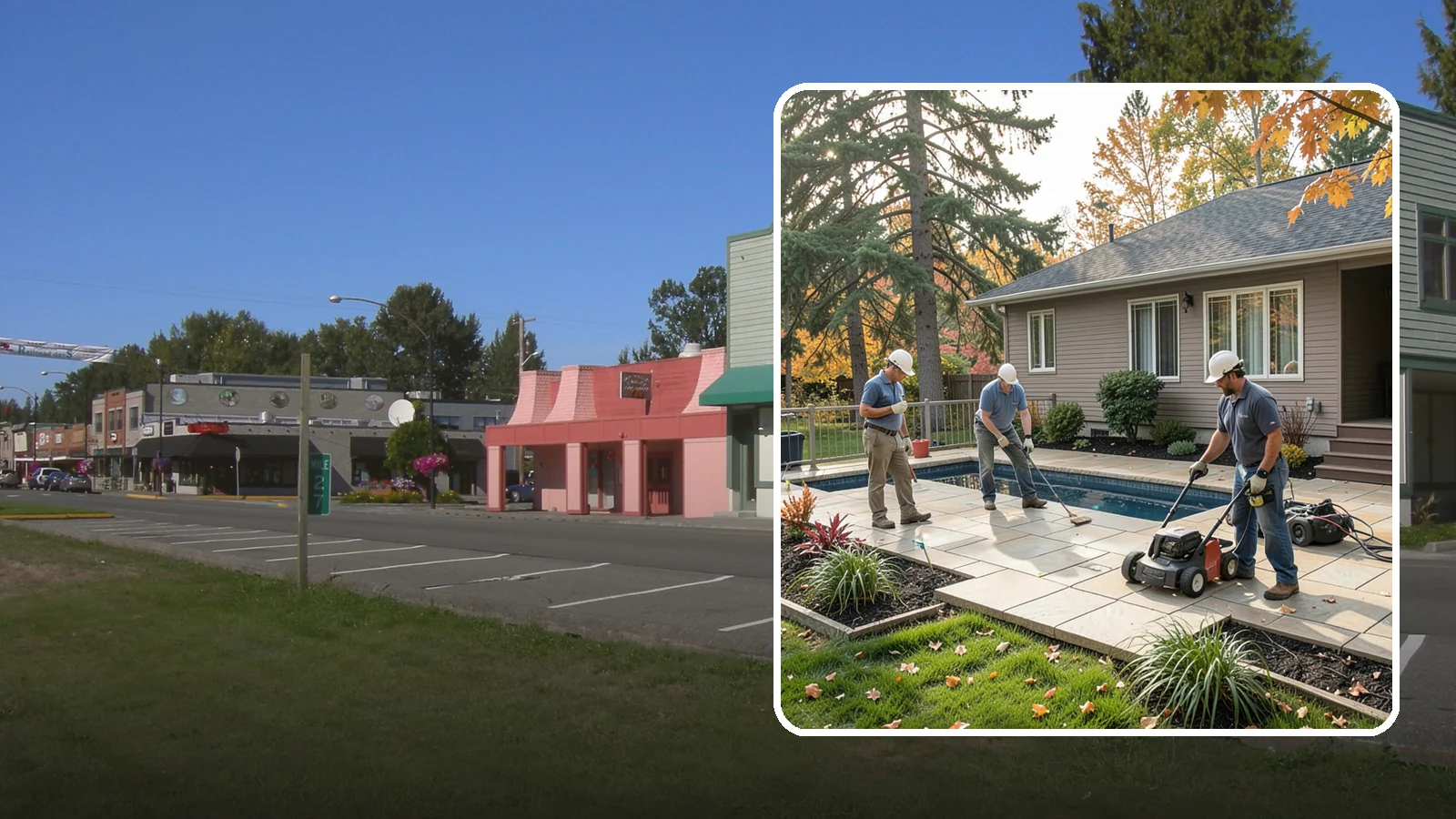 Travertine Paver Installation in Snoqualmie, King County, WA - Cool, comfortable travertine pavers with a naturally slip-resistant surface, ideal for Northwest pool decks and shaded patios.