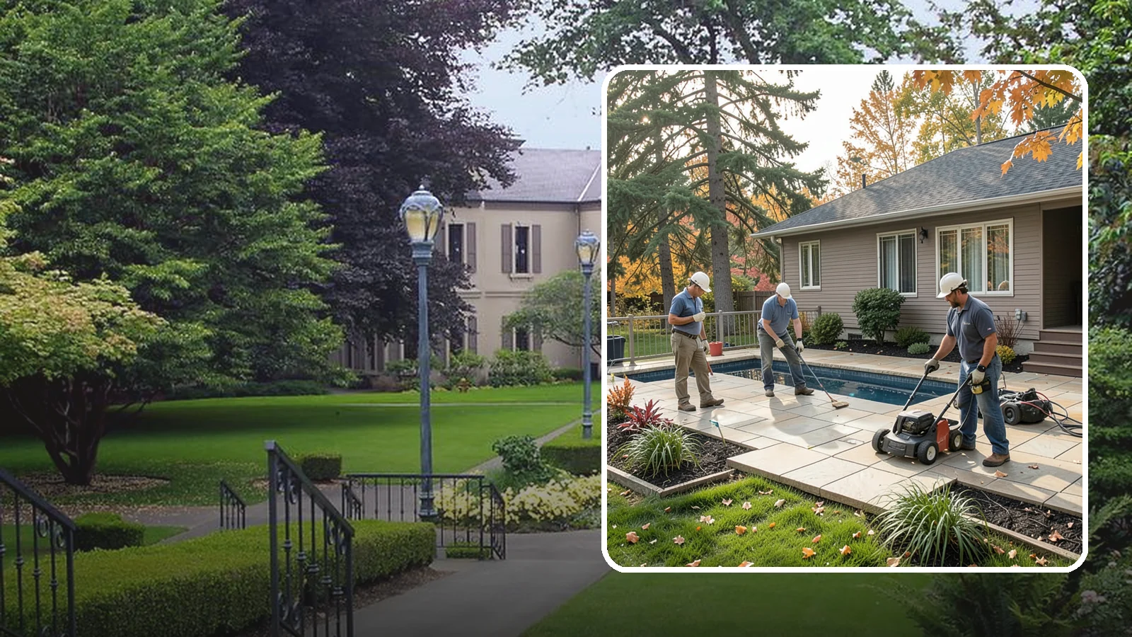 Travertine Paver Installation in Woodinville, King County, WA - Cool, comfortable travertine pavers with a naturally slip-resistant surface, ideal for Northwest pool decks and shaded patios.