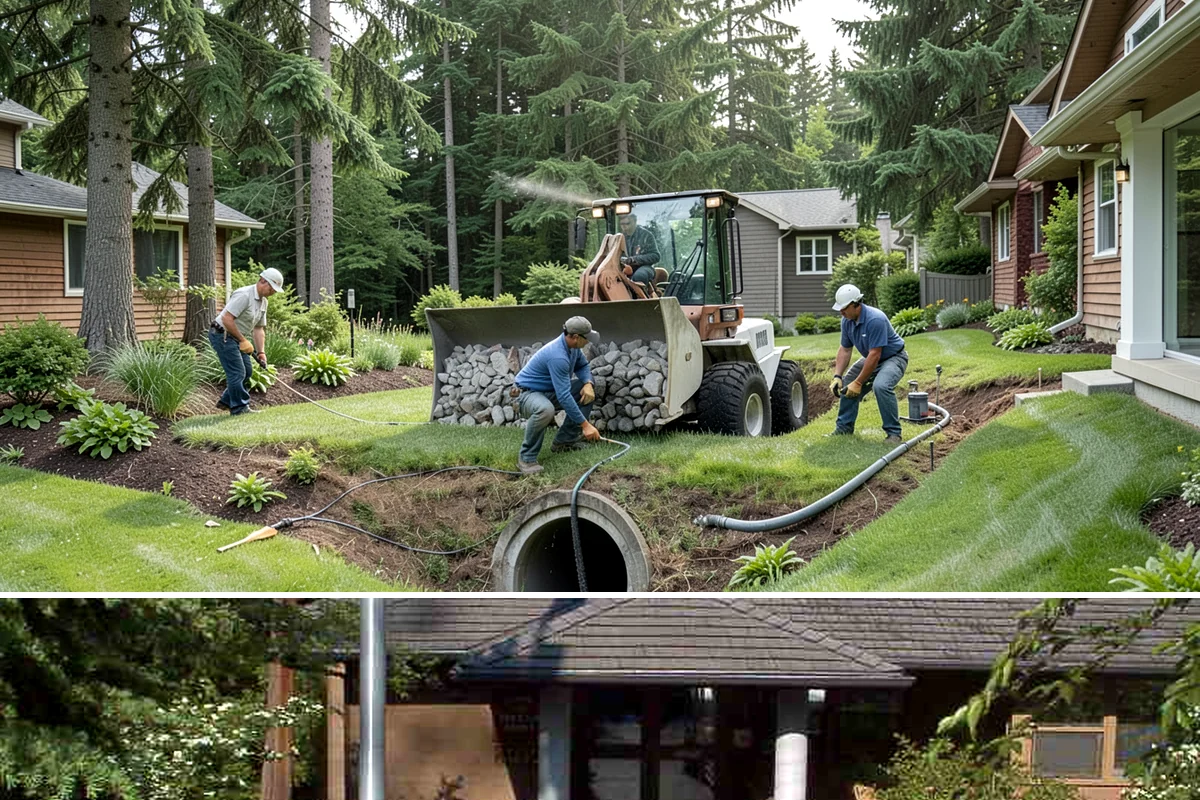 Travertine Paver Installation in Yarrow Point, King County, WA - Best installed in the dry summer months so bedding stays dry and sealer cures fully ahead of the rainy season.