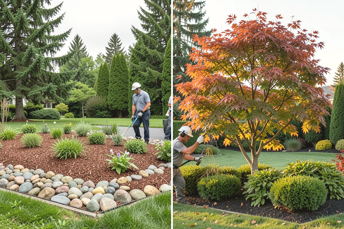Tree Mulching in Burien, King County, WA - Clear weeds and turf from the drip-line area