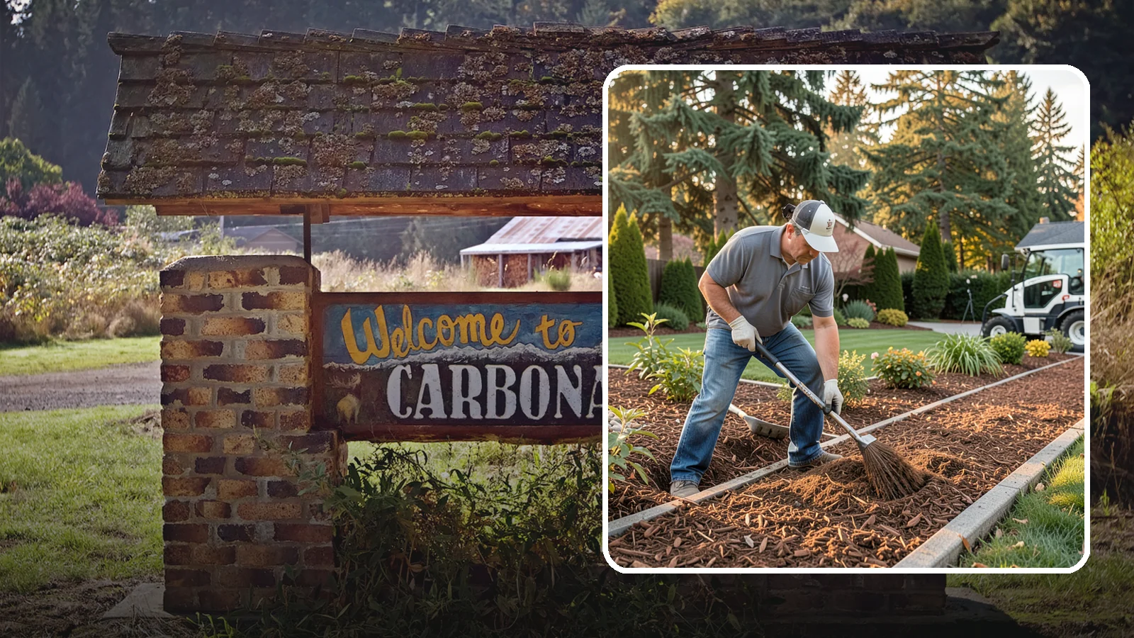 Tree Mulching in Carbonado, Pierce County, WA - Correct mulching around trees that conserves moisture, feeds the soil, and never smothers the trunk.