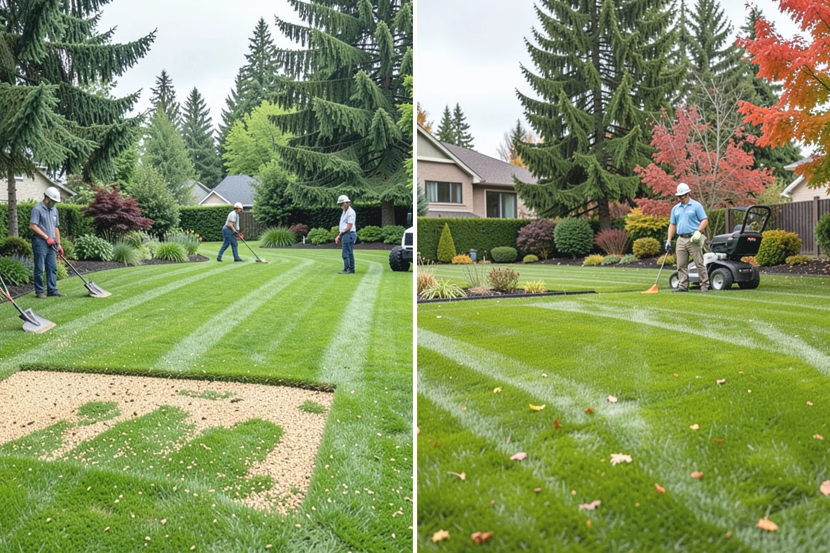 Tree Mulching in Coupeville, Island County, WA - Clear weeds and turf from the drip-line area