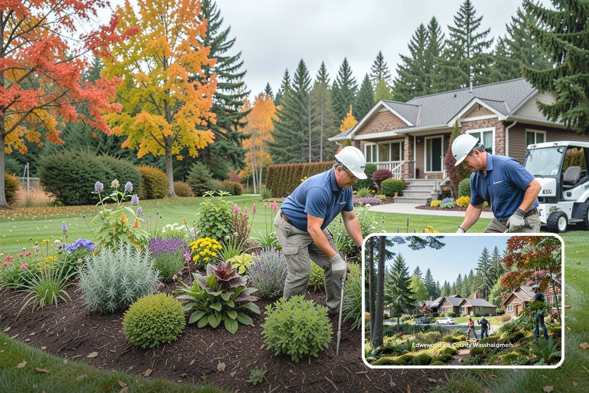 Tree Mulching in Edgewood, Pierce County, WA - Conserves soil moisture and moderates temperature