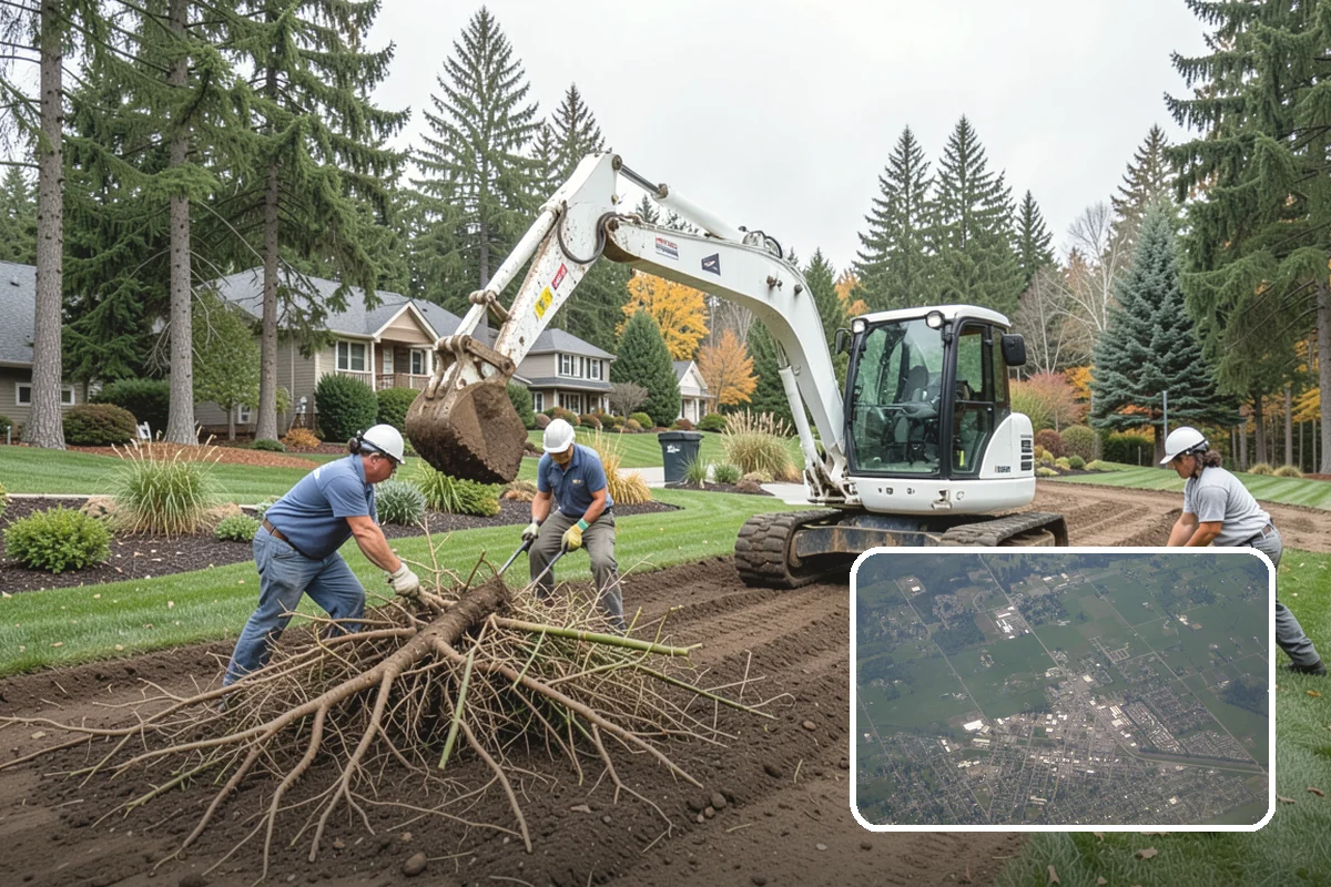 Tree Mulching in Enumclaw, King County, WA - Conserves soil moisture and moderates temperature