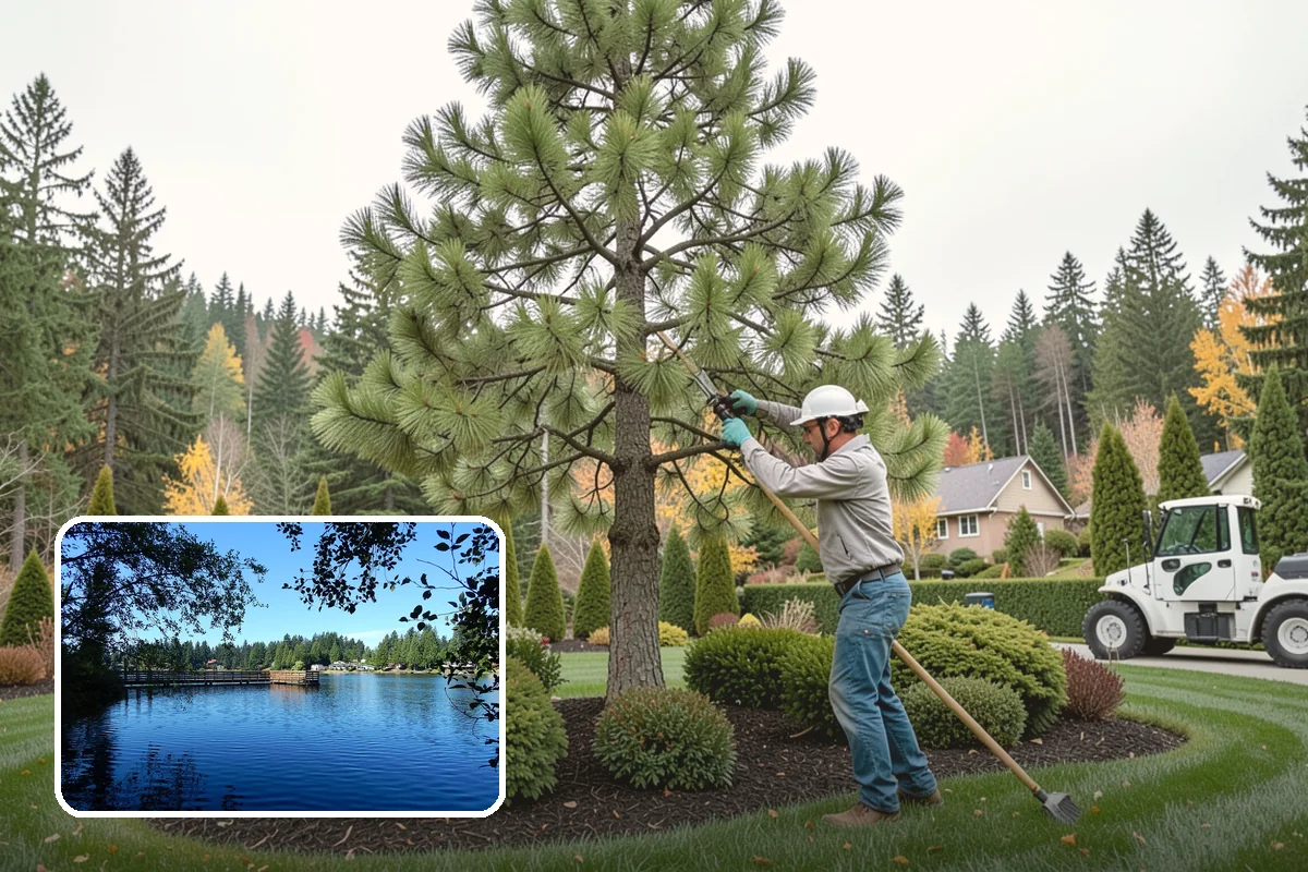 Tree Mulching in Federal Way, King County, WA - Conserves soil moisture and moderates temperature