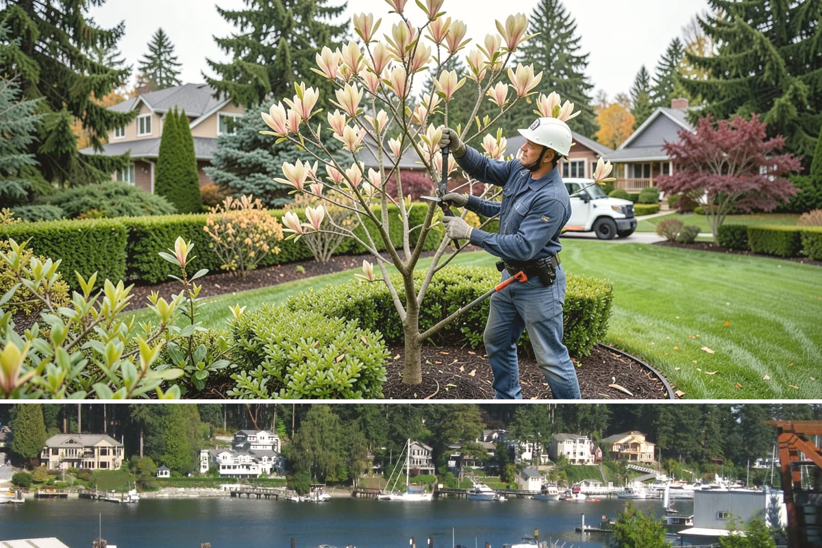 Tree Mulching in Gig Harbor, Pierce County, WA - Best refreshed in spring and fall so mulch insulates PNW roots through summer dry spells and wet winters.