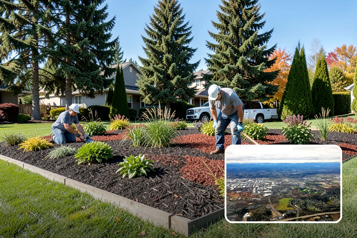 Tree Mulching in Kent, King County, WA - Conserves soil moisture and moderates temperature