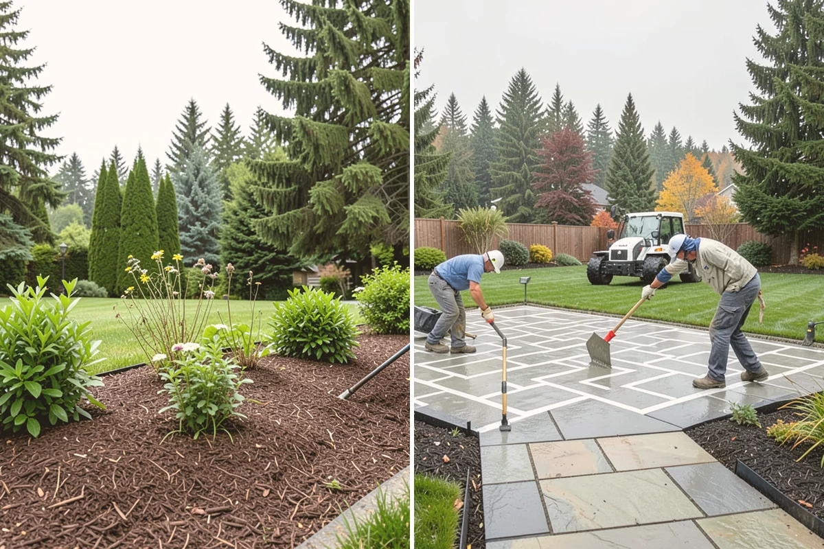 Tree Mulching in Kirkland, King County, WA - Clear weeds and turf from the drip-line area