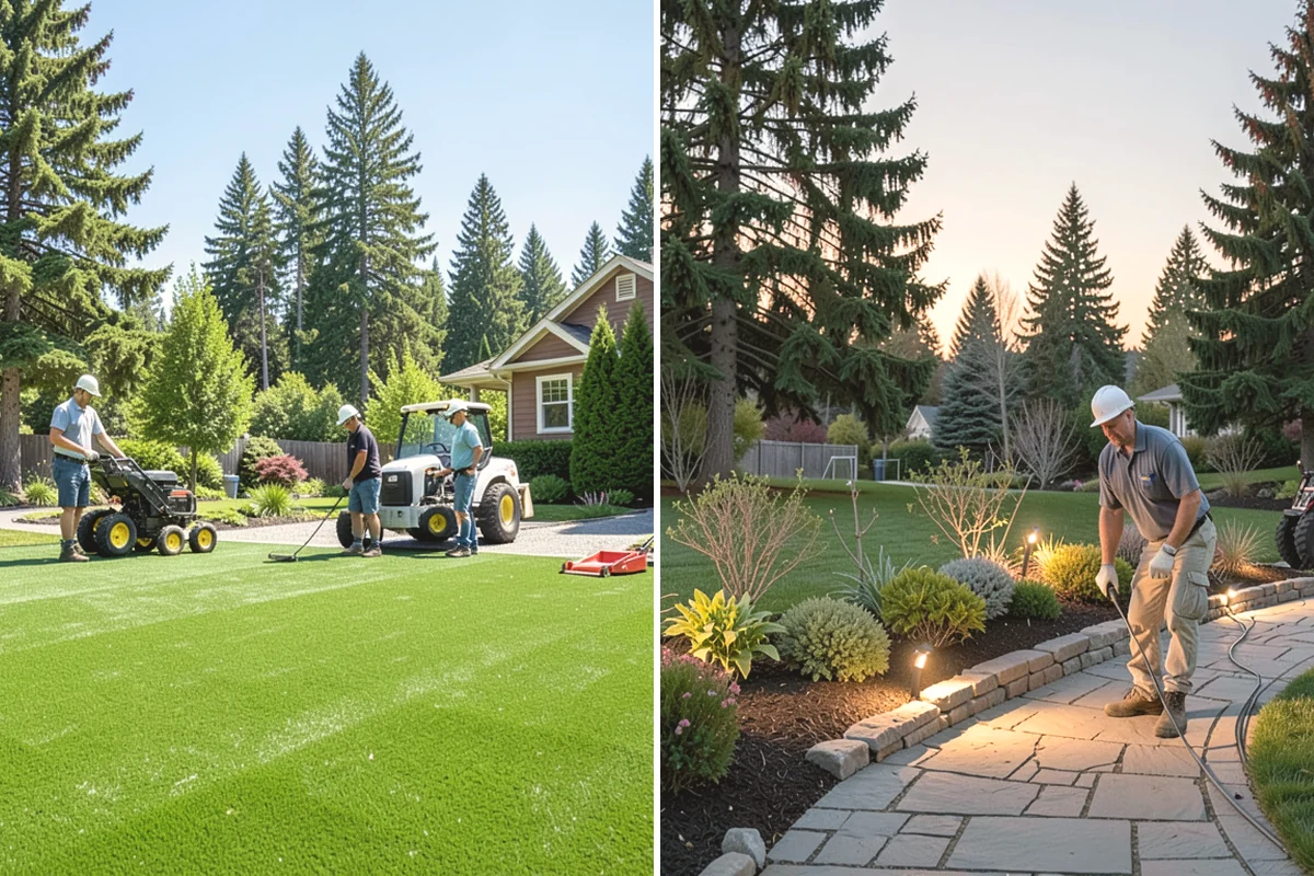 Tree Mulching in Lake Stevens, Snohomish County, WA - Clear weeds and turf from the drip-line area
