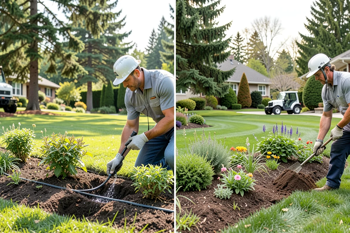 Tree Mulching in Lakewood, Pierce County, WA - Clear weeds and turf from the drip-line area