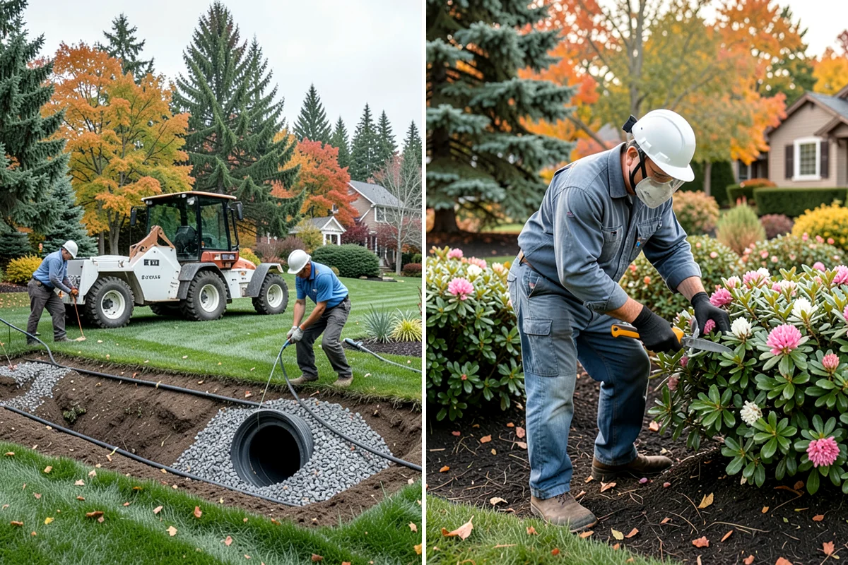 Tree Mulching in Maple Valley, King County, WA - Clear weeds and turf from the drip-line area