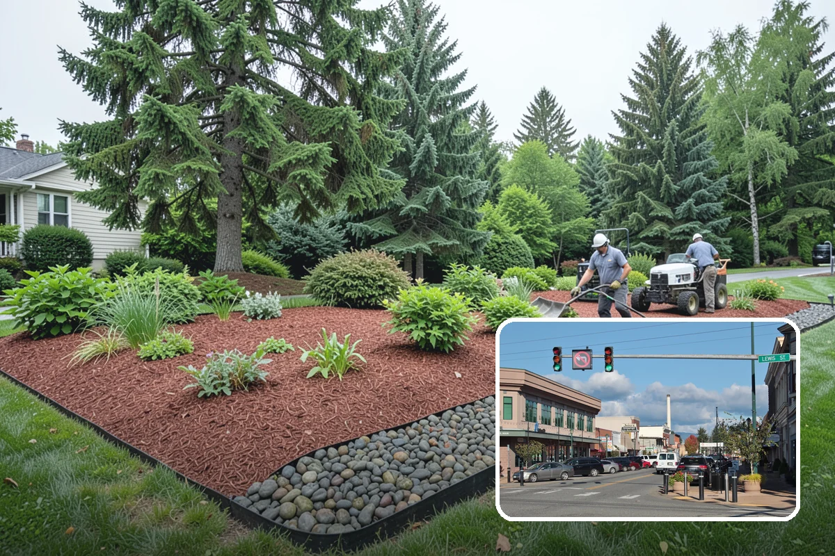 Tree Mulching in Monroe, Snohomish County, WA - Conserves soil moisture and moderates temperature