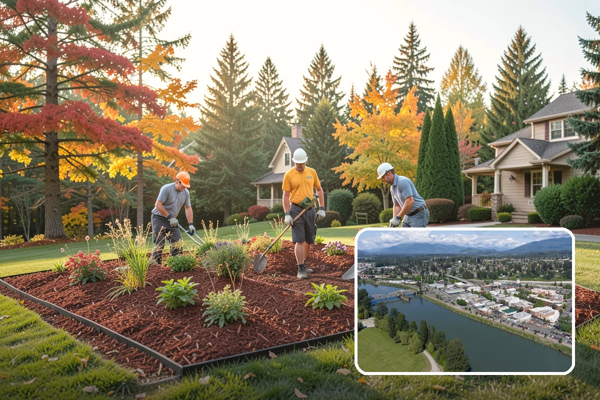 Tree Mulching in Mount Vernon, Skagit County, WA - Conserves soil moisture and moderates temperature