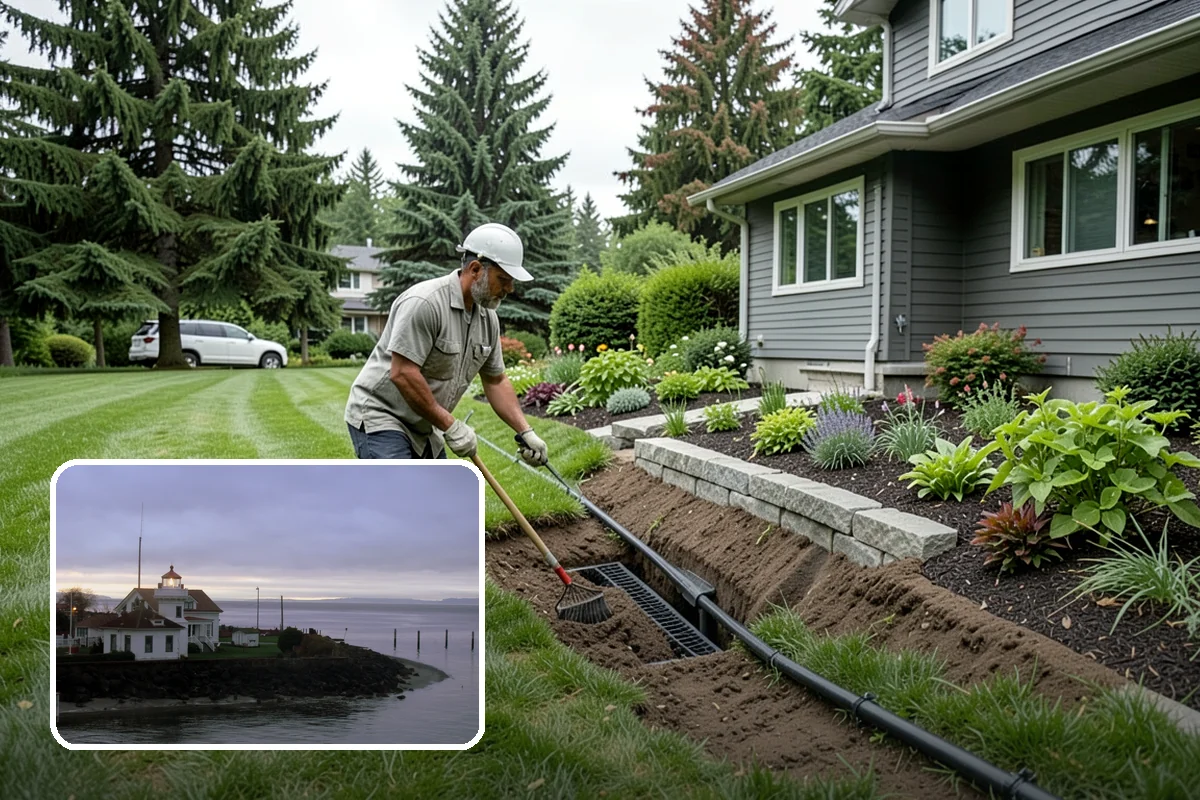 Tree Mulching in Mukilteo, Snohomish County, WA - Conserves soil moisture and moderates temperature