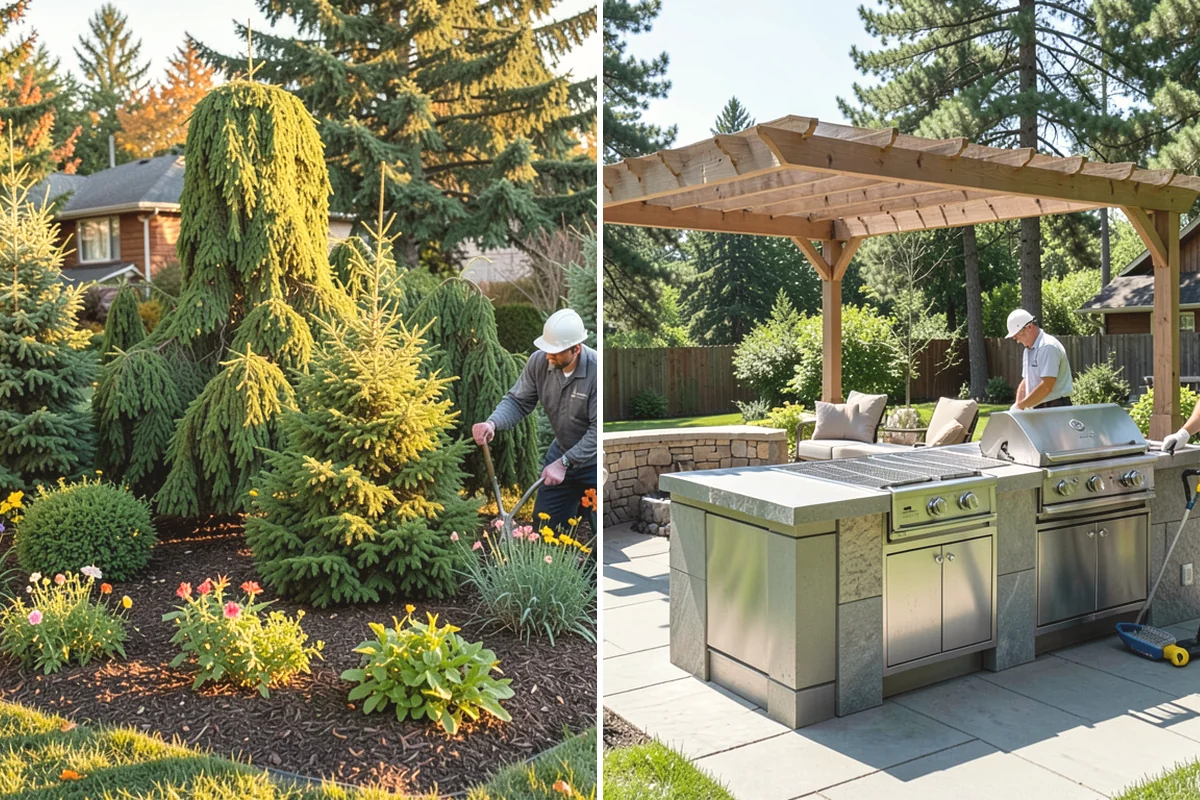 Tree Mulching in Oak Harbor, Island County, WA - Clear weeds and turf from the drip-line area