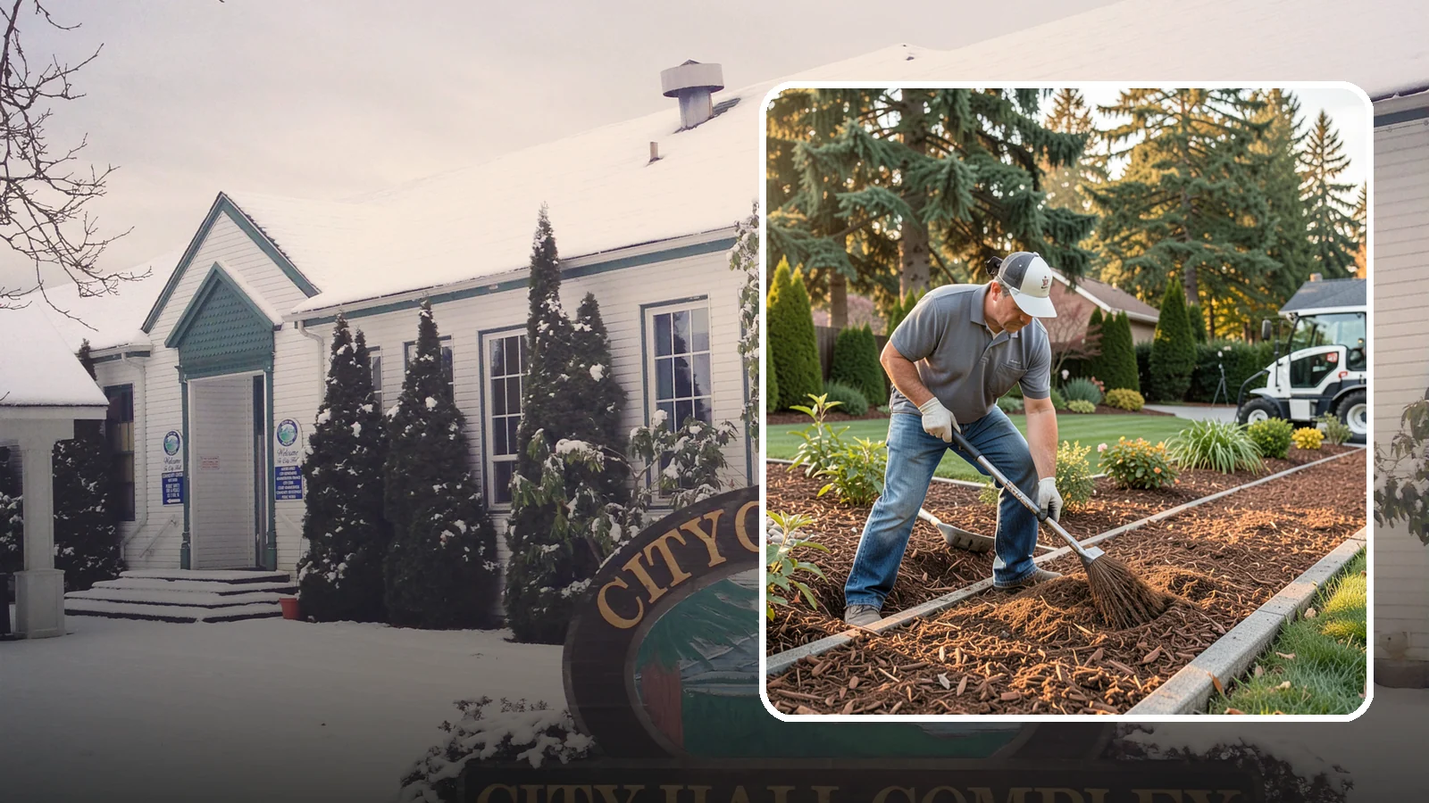 Tree Mulching in Pacific, King County, WA - Correct mulching around trees that conserves moisture, feeds the soil, and never smothers the trunk.