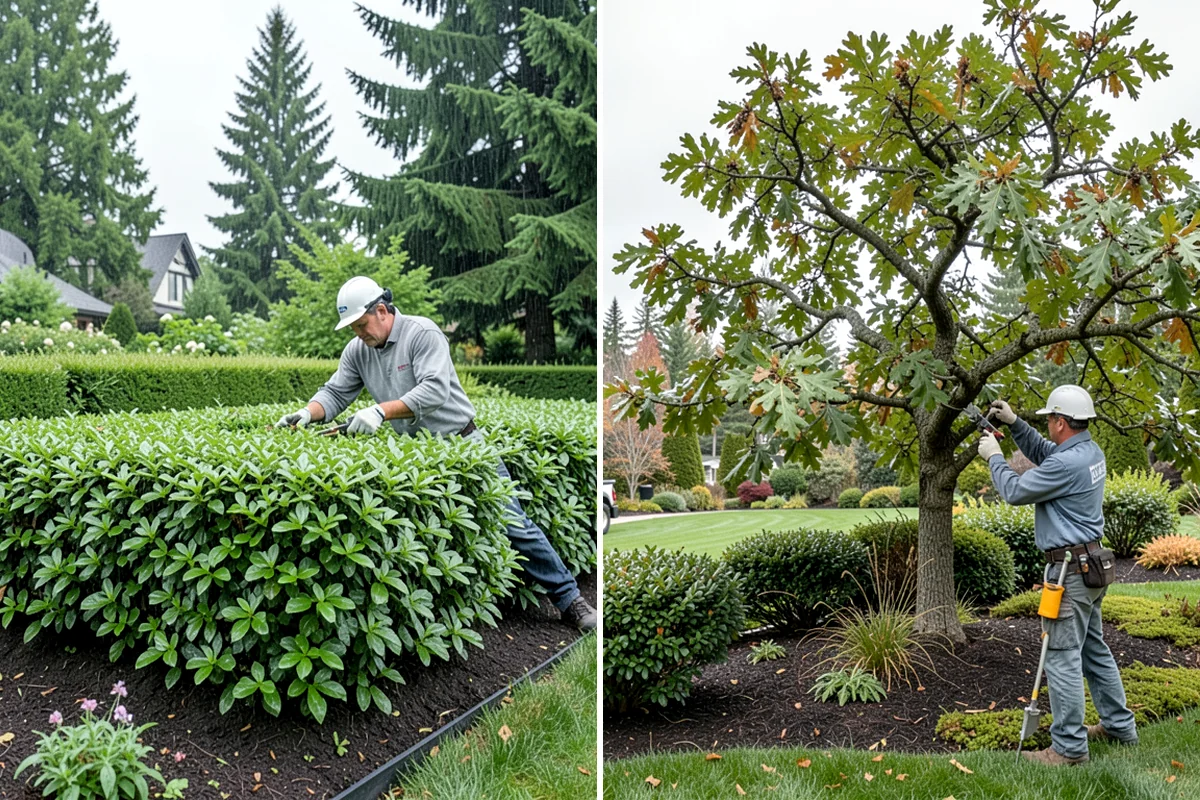 Tree Mulching in Puyallup, Pierce County, WA - Clear weeds and turf from the drip-line area