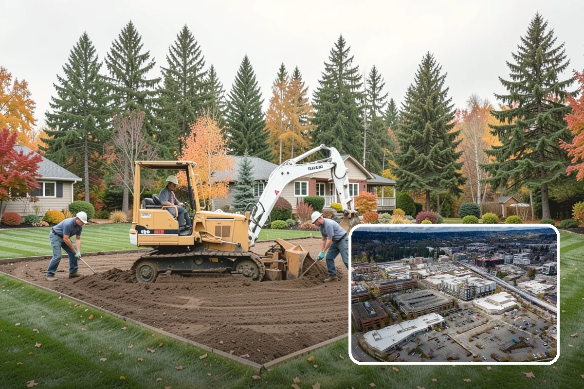 Tree Mulching in Redmond, King County, WA - Conserves soil moisture and moderates temperature
