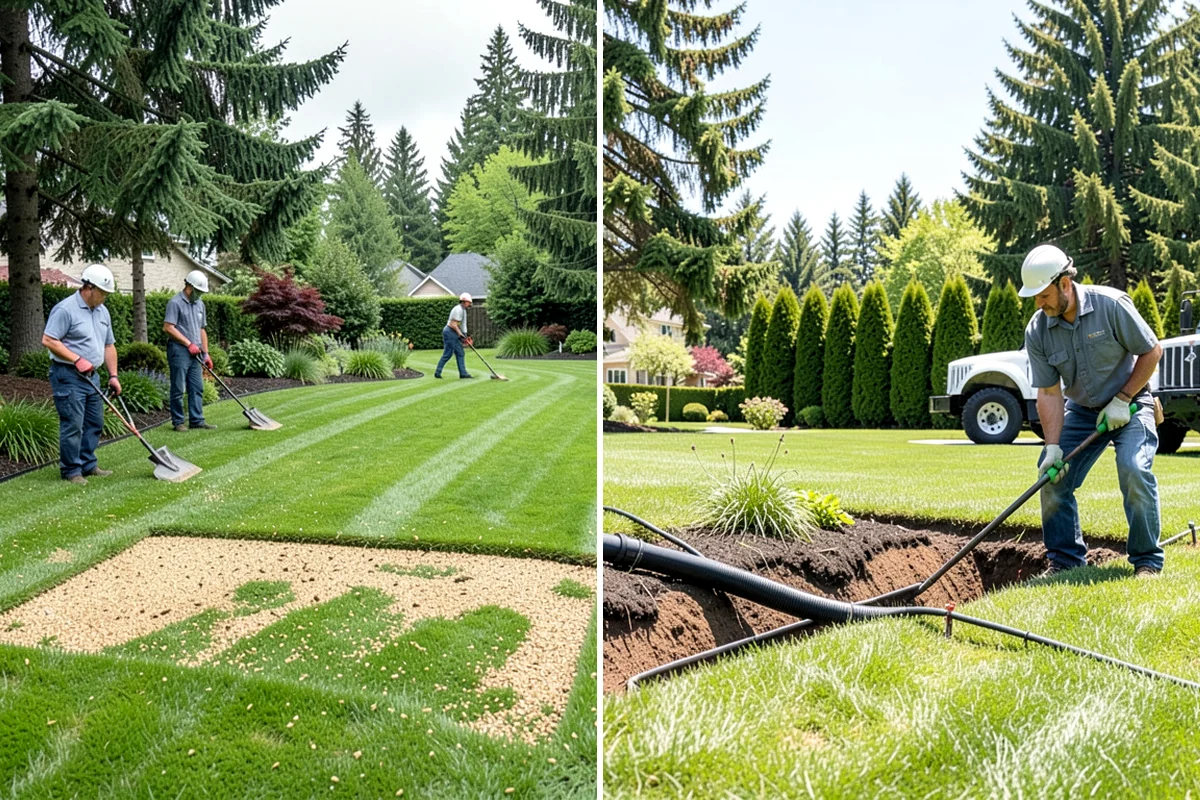 Tree Mulching in SeaTac, King County, WA - Clear weeds and turf from the drip-line area