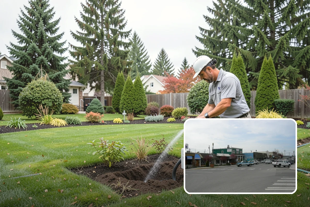 Tree Mulching in Stanwood, Snohomish County, WA - Conserves soil moisture and moderates temperature