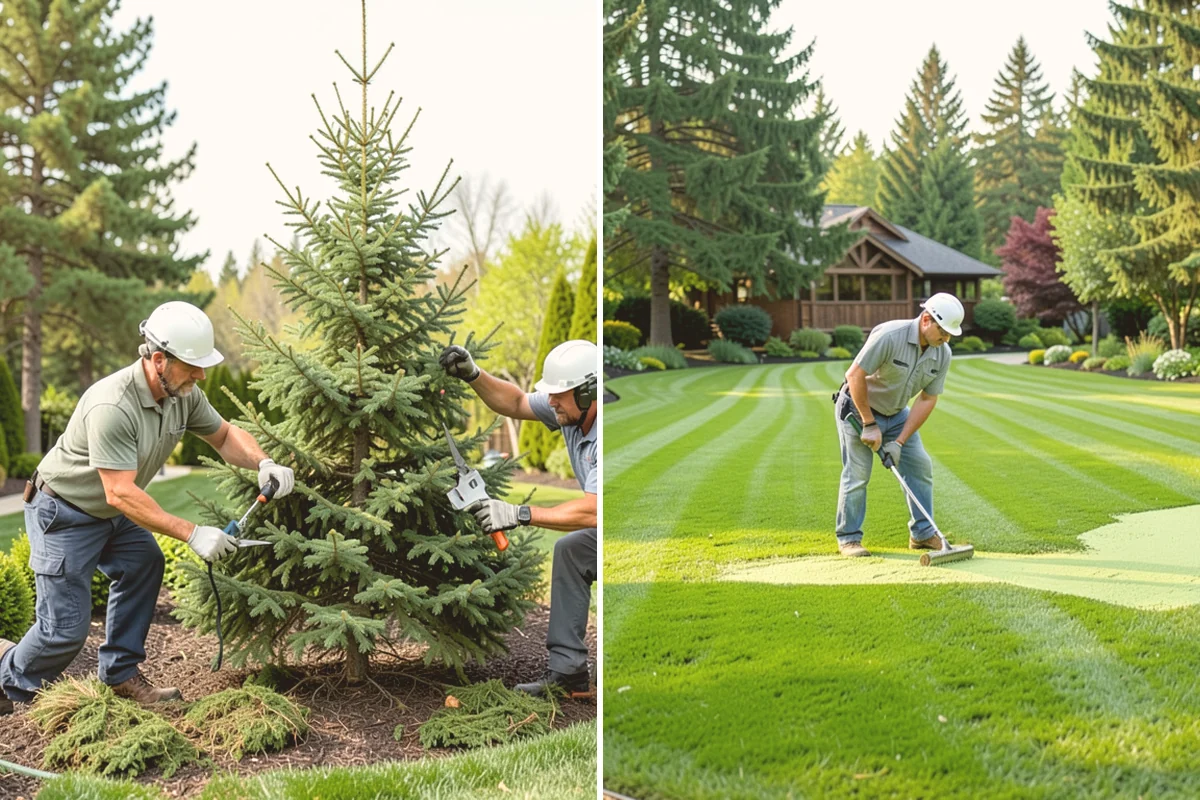Tree Mulching in Stanwood, Snohomish County, WA - Clear weeds and turf from the drip-line area