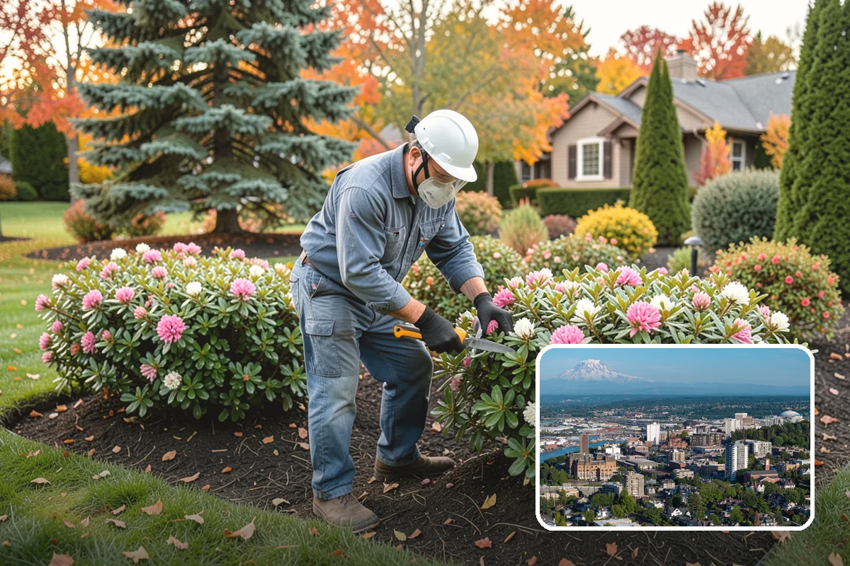 Tree Mulching in Tacoma, Pierce County, WA - Conserves soil moisture and moderates temperature