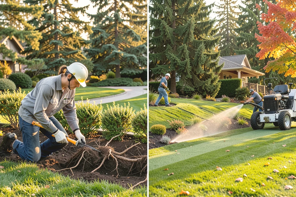 Tree Mulching in Tukwila, King County, WA - Clear weeds and turf from the drip-line area