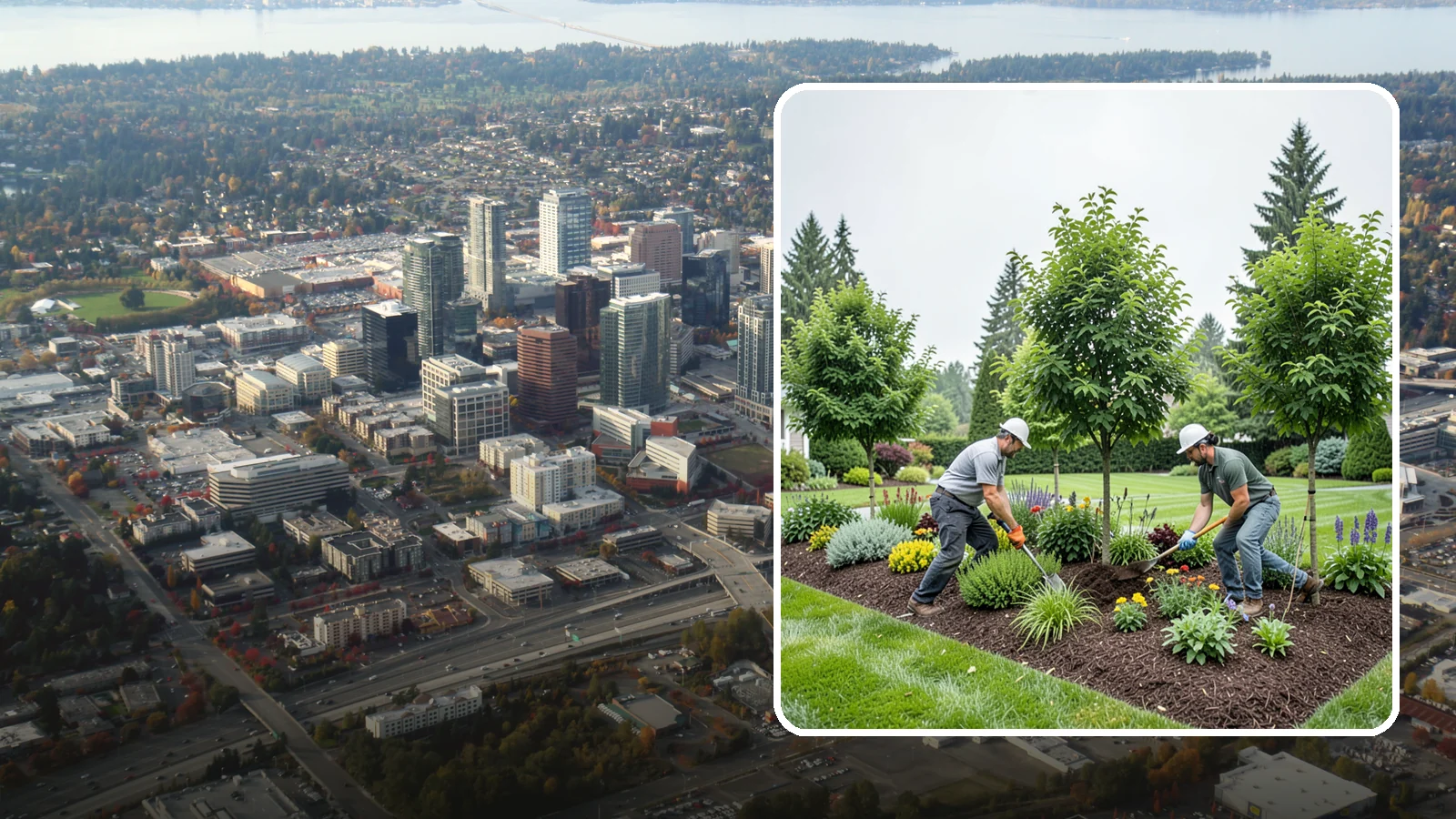 Tree Planting in Bellevue, King County, WA - We plant healthy, well-sited trees that flourish in Puget Sound's mild, rainy climate.