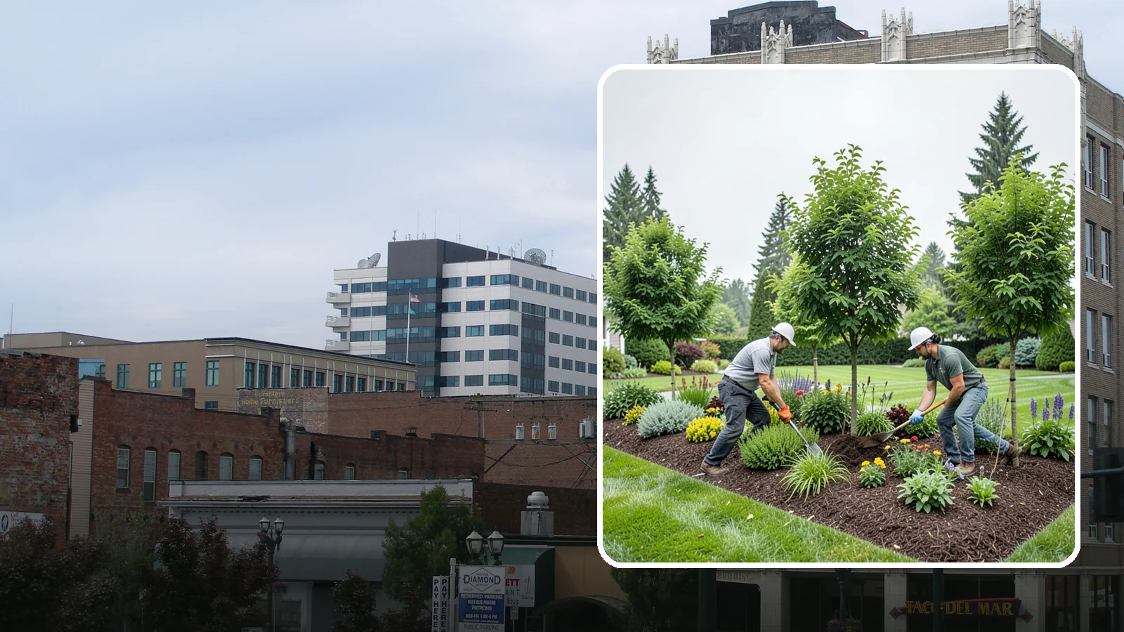 Tree Planting in Everett, Snohomish County, WA - We plant healthy, well-sited trees that flourish in Puget Sound's mild, rainy climate.