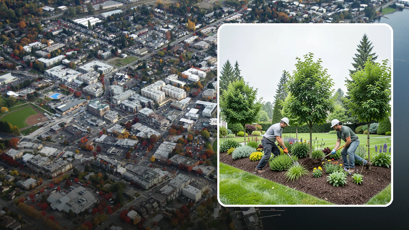 Tree Planting in Kirkland, King County, WA - We plant healthy, well-sited trees that flourish in Puget Sound's mild, rainy climate.