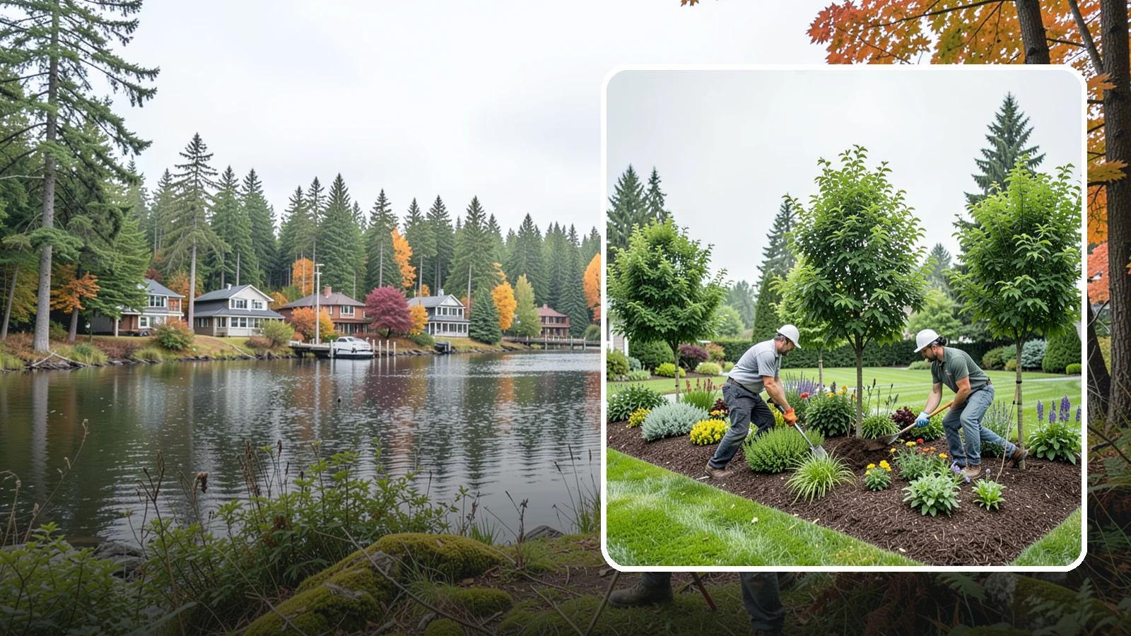 Tree Planting in La Conner, Skagit County, WA - We plant healthy, well-sited trees that flourish in Puget Sound's mild, rainy climate.