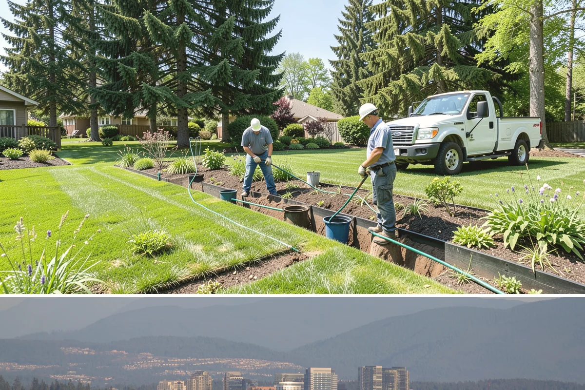 Tree Planting in Medina, King County, WA - Fall is ideal in the Pacific Northwest so winter rains establish roots, though early spring planting works well before summer dry...