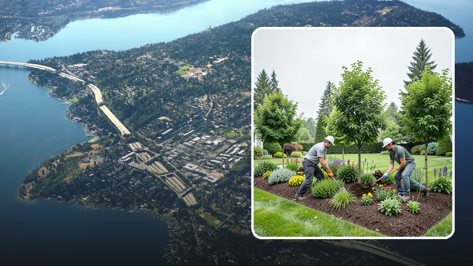 Tree Planting in Mercer Island, King County, WA - We plant healthy, well-sited trees that flourish in Puget Sound's mild, rainy climate.