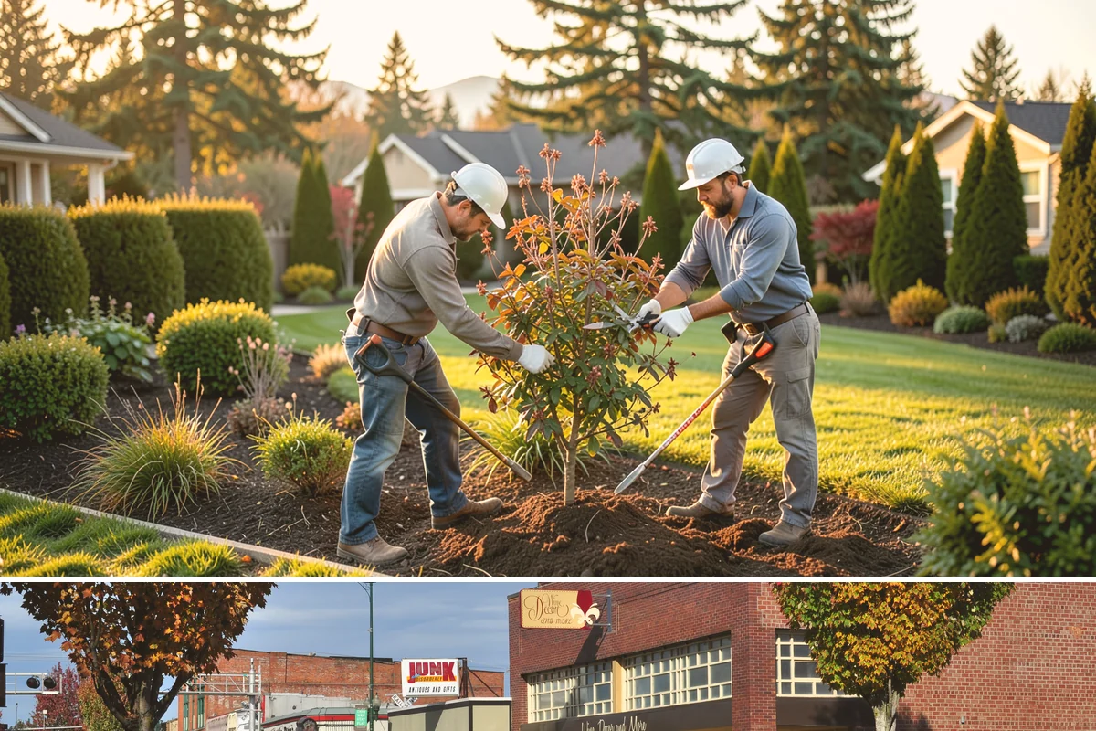 Tree Planting in Puyallup, Pierce County, WA - Fall is ideal in the Pacific Northwest so winter rains establish roots, though early spring planting works well before summer dry...