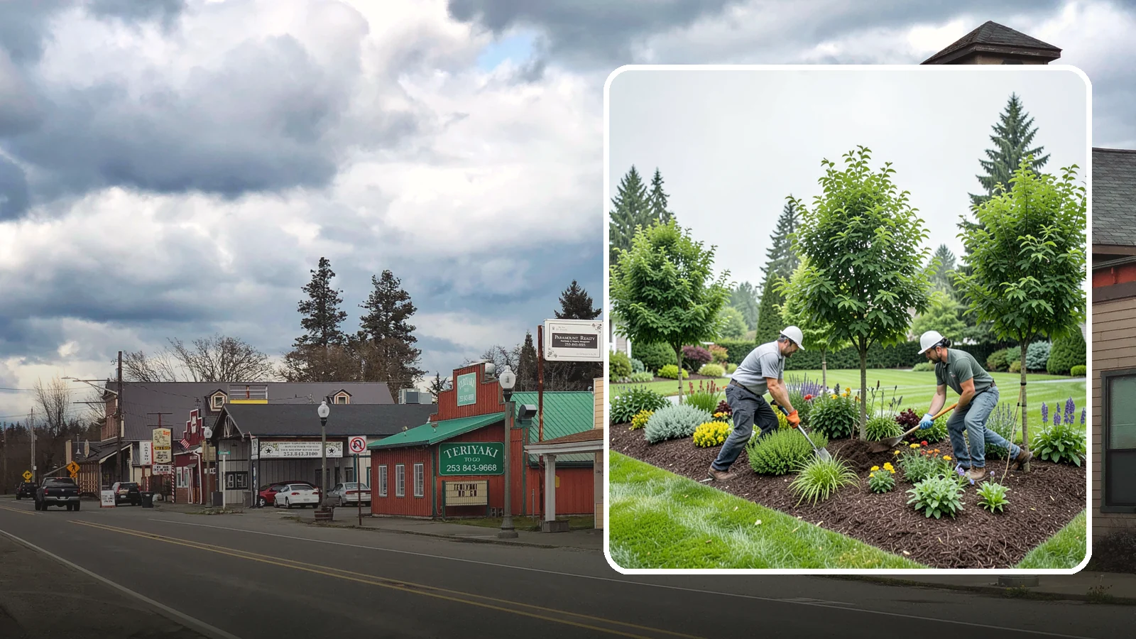 Tree Planting in Roy, Pierce County, WA - We plant healthy, well-sited trees that flourish in Puget Sound's mild, rainy climate.