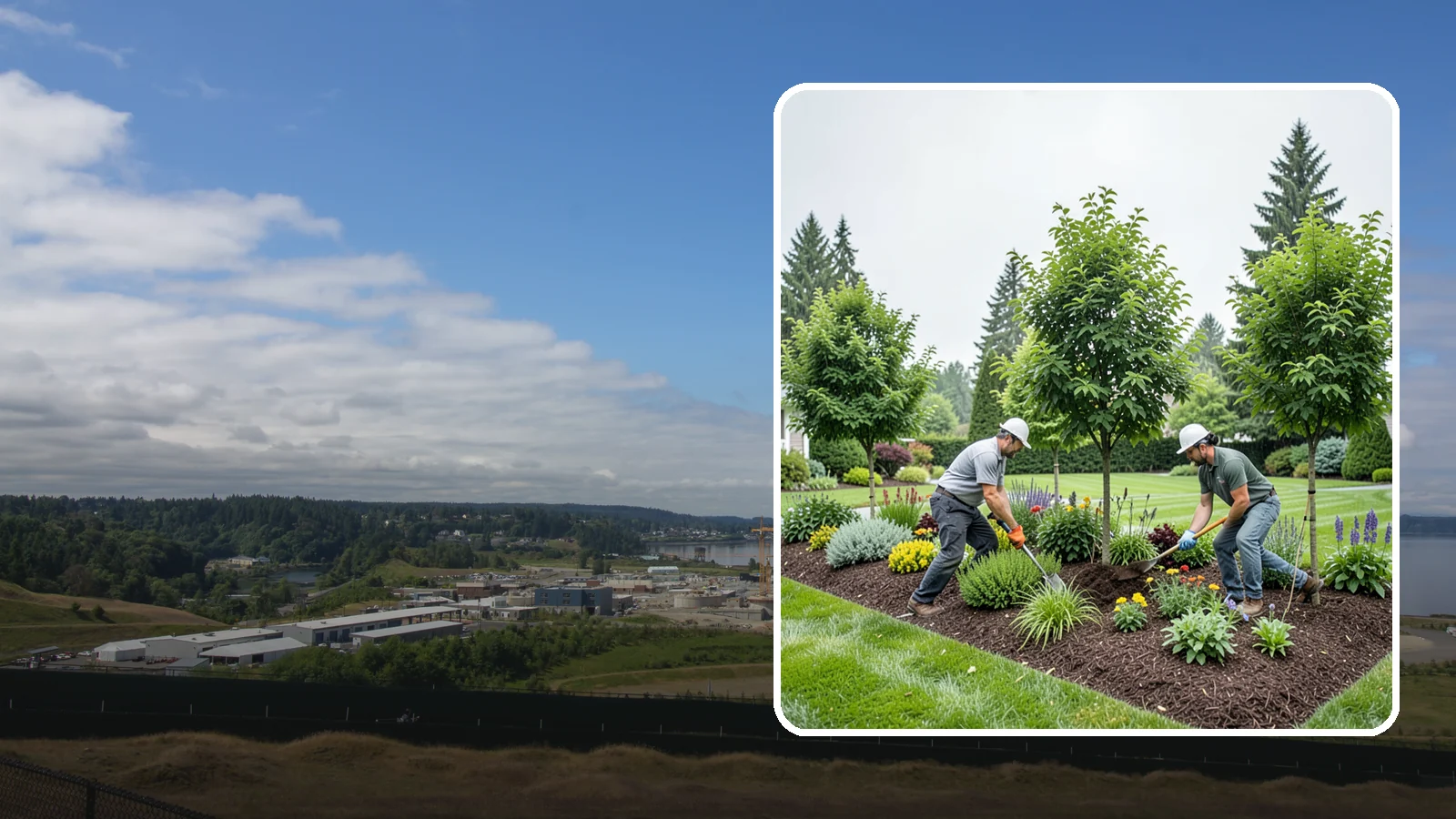 Tree Planting in University Place, Pierce County, WA - We plant healthy, well-sited trees that flourish in Puget Sound's mild, rainy climate.