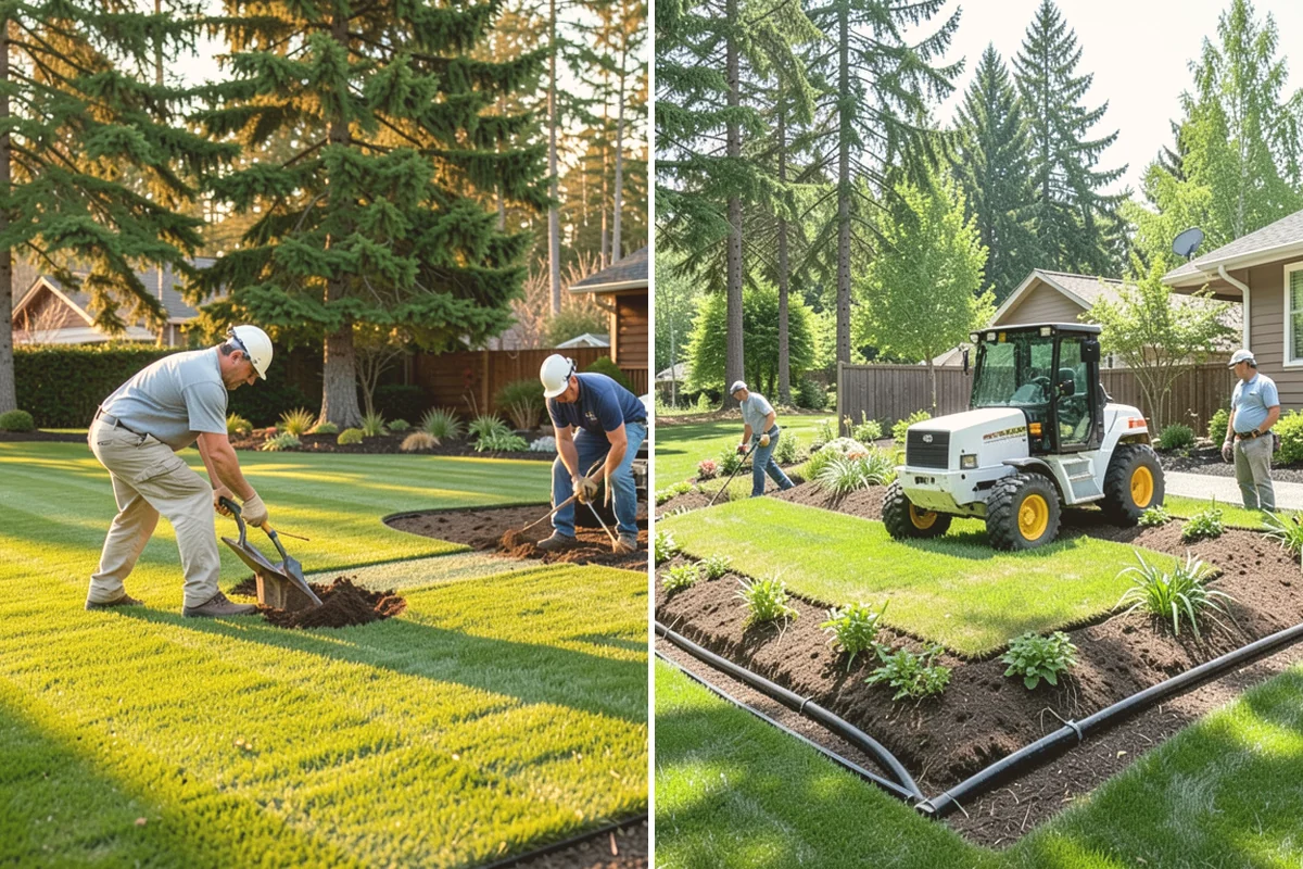 Tree Staking in Bellevue, King County, WA - Assess the tree, lean, and prevailing wind