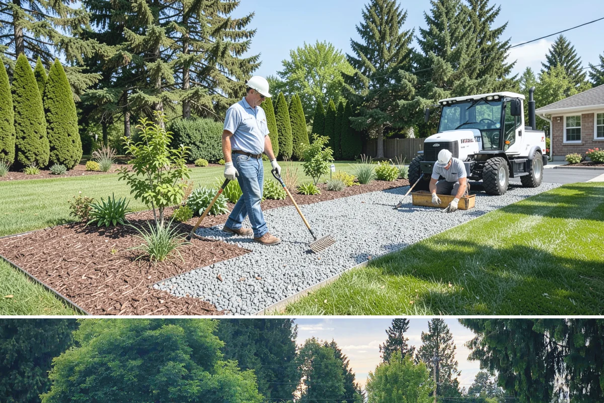 Tree Staking in Bonney Lake, Pierce County, WA - Most useful at fall and spring planting and ahead of the wind-driven storm season that sweeps the Sound.
