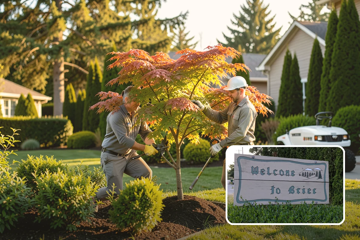 Tree Staking in Brier, Snohomish County, WA - Steadies new or leaning trees during establishment