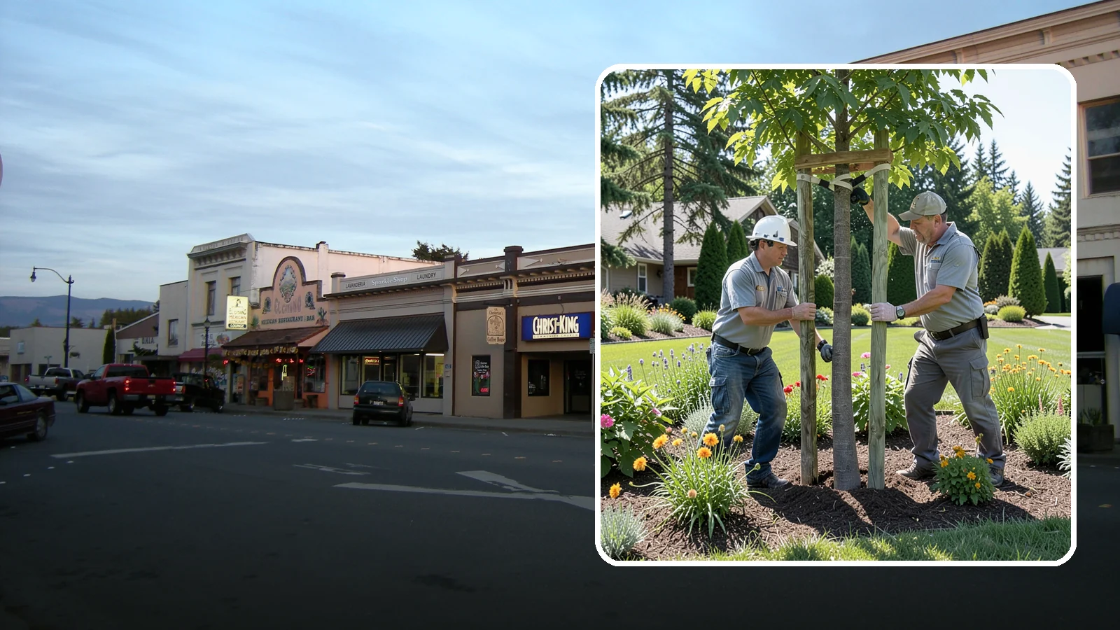Tree Staking in Burlington, Skagit County, WA - Proper tree staking that steadies new or leaning trees while letting them build real trunk strength.
