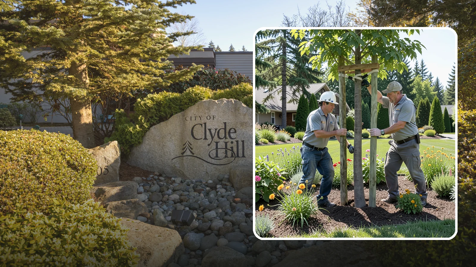 Tree Staking in Clyde Hill, King County, WA - Proper tree staking that steadies new or leaning trees while letting them build real trunk strength.