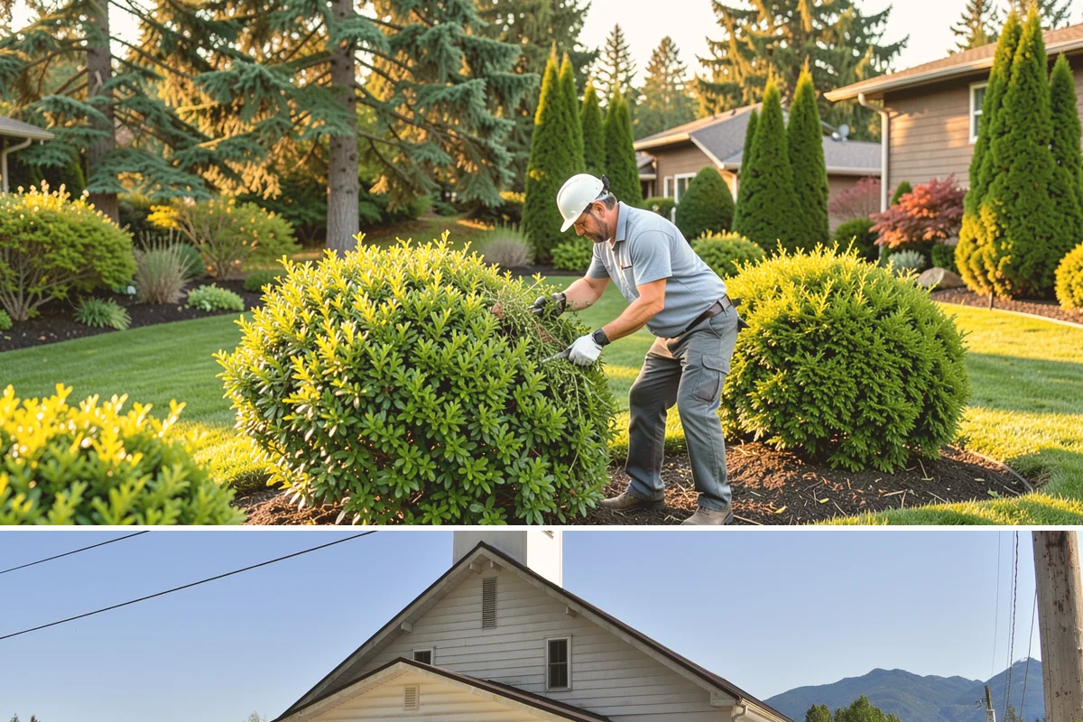 Tree Staking in Concrete, Skagit County, WA - Most useful at fall and spring planting and ahead of the wind-driven storm season that sweeps the Sound.