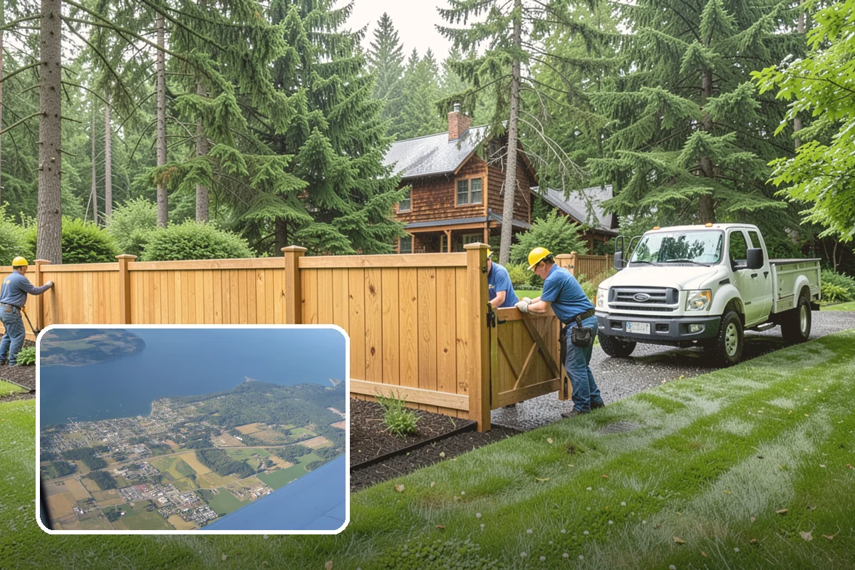 Tree Staking in Coupeville, Island County, WA - Steadies new or leaning trees during establishment