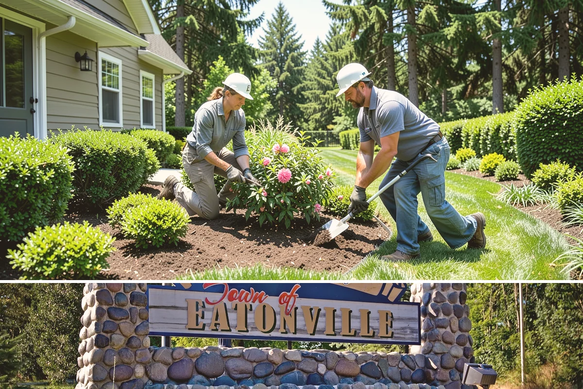 Tree Staking in Eatonville, Pierce County, WA - Most useful at fall and spring planting and ahead of the wind-driven storm season that sweeps the Sound.